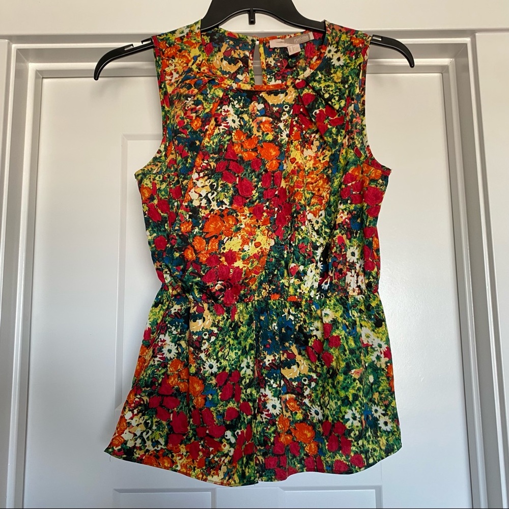 Forever 21 Bright Floral Sleeveless top